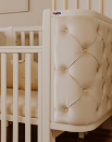 Patut bebe tapitat co-sleeping Victoria 120 × 60 cm – Alb (4)
